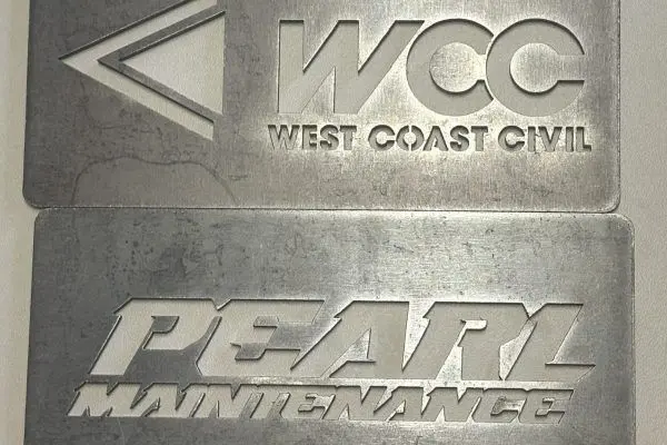CNC plasma cut steel signs