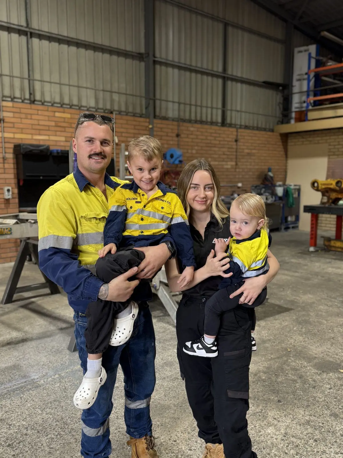 The Pearl Maintenance family in the Kwinana workshop